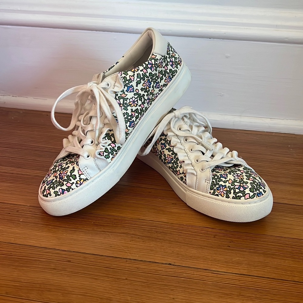 Tory Burch Floral Sneakers